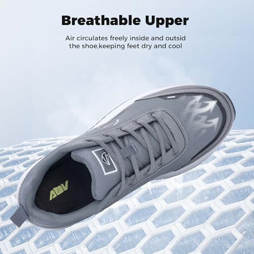 Image of Walking Shoes for Men Arch Support Plantar Fasciitis Shoes Orthotic Tennis Sneakers for Foot Pain Relief