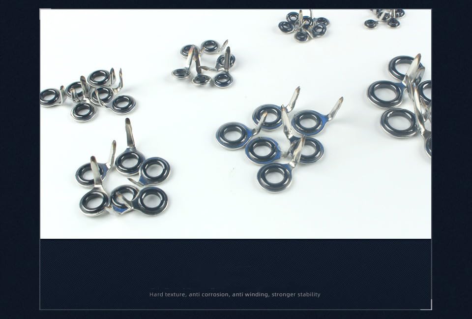Kit de 42 Piezas Repuestos para Cañas de Pescar en Acero Inoxidable miniatura 6