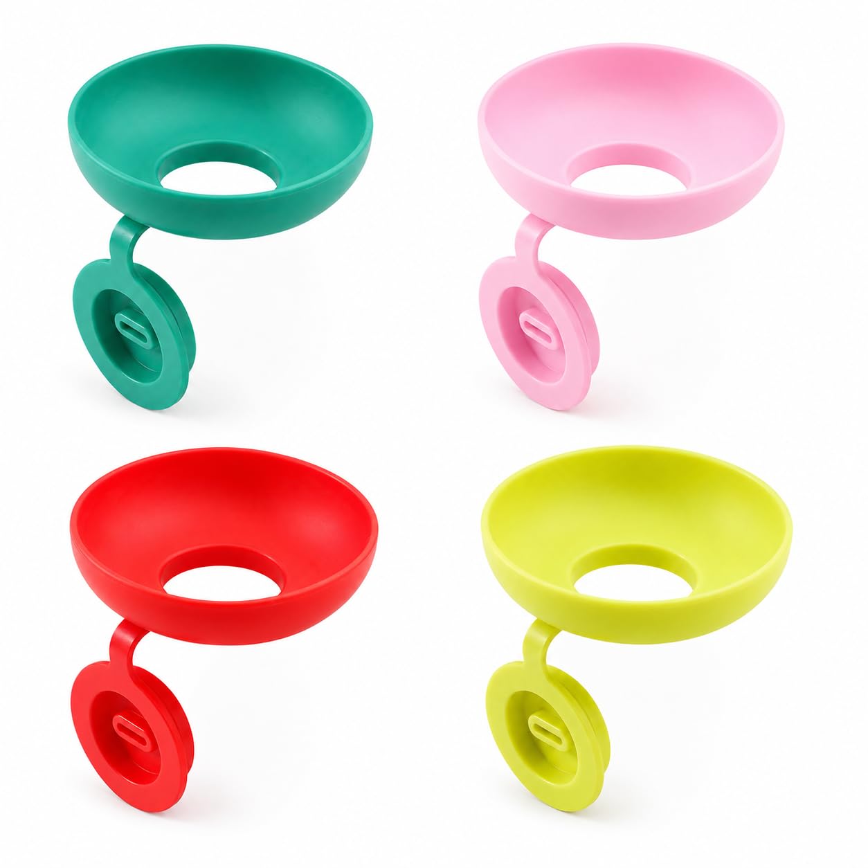JSRM Silicone Ice Cream Holder and Popsicle Drip Tray, 2-in-1 Reusable Food Grade Drip Guard for Waffle Cones and Ice Pop (Multicolour 4 Pcs)-image-12