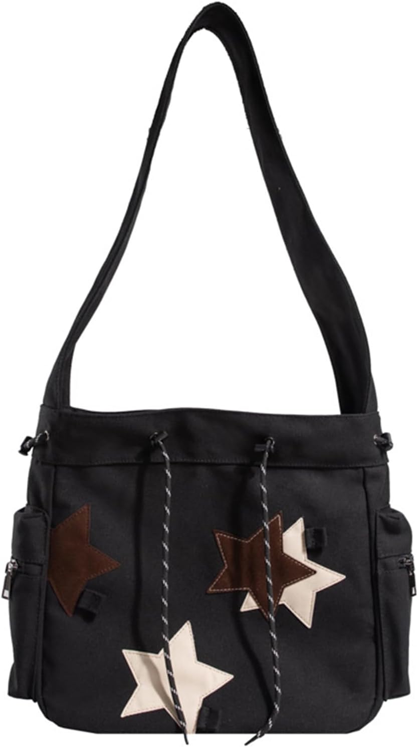 2024 NEW Crossbody Bag Canvas Shoulder for Teen Girl Vintage Large Capacity School Messenger and Fashionable