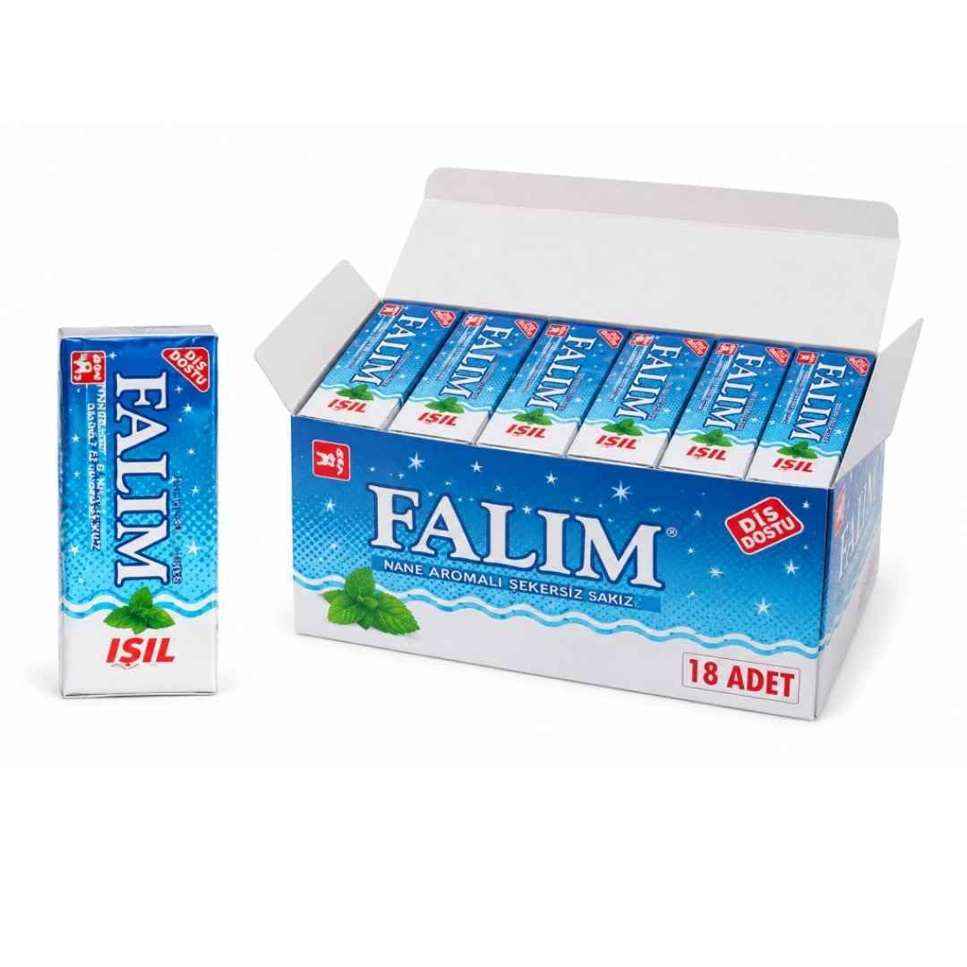 PUFAI Bundle – FALIM Zuckerfreier Kaugummi mit Natron – Frischer Atem & langanhaltender Geschmack, 5x20 Stück, 18 Packungen