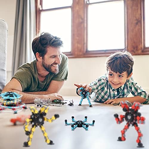 SerDa-Run NEW Transmable Fidget Spinner Toy,Funny DIY Fingertip Spin Top Toys,Hand Finger Spinner Creative Fingertip Mechanical Gyro Kids Adults,All Ages Sensory Fidget Toys (NEW-Blue),WJ01179