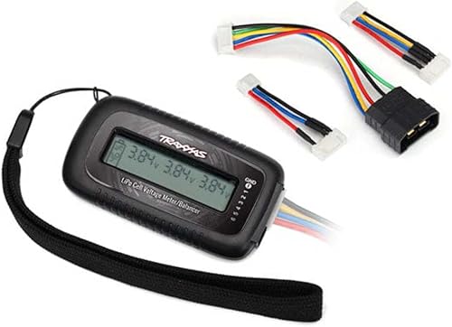 Traxxas Comprobador/equilibrador de voltaje de celda LiPo 2968X (incluye adaptador #2938X para baterías Traxxas iD)