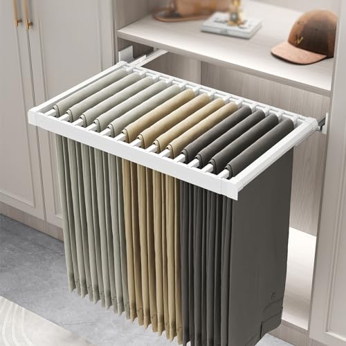 Porte-pantalons coulissant pour remédier au manque de place - 8