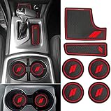 Auovo Anti dust Mats for Charger 2015-2023 Accessories Custom Fit Cup Holder Liners Mats(24pcs/Set,