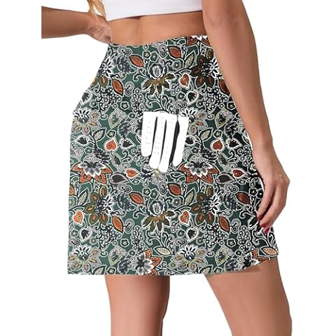 Oyamiki Tennis Skirt for Women with 4 Pockets Women's High Waisted Athletic Golf Skorts Skirts for Running Casual Cover