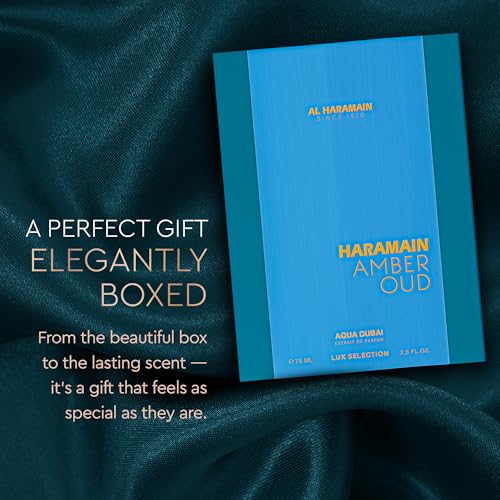 Image of Al Haramain Amber Oud Eau de Parfum - Aqua Dubai - Oud Cologne + ATOMIZER - Men's Perfume for Men: Bergamot, Green Notes, Mandarin, Melon, Pineapple, Amber, Vanilla, Musk, Mens Fragrances (2.5 oz)
