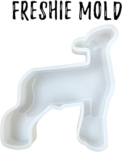 Miniatura 2 de Mostrar Molde de silicona Freshie para automóvil de cabra oveja, cordero, 4.25 x 4 x 0.8 pulgadas, agrícola FFA Farmer Farm Animal para cuentas