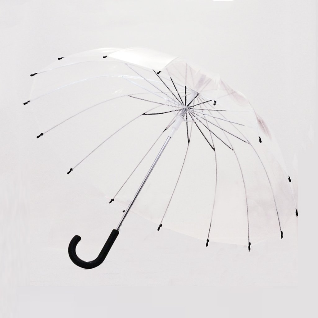 Parapluie dôme transparent idéal pour un mariage pluvieux