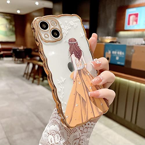 Coque motif vagues iPhone 11 Pro finition galvanisée Or