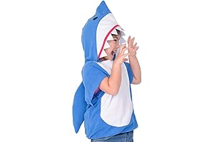 Adorable Shark Fin Hooded Halloween Costume for Kids Ages 3-4