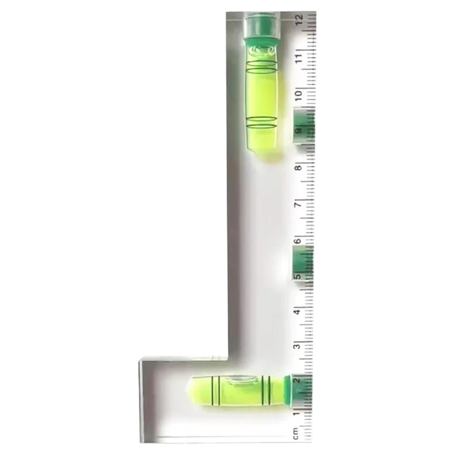 Tkgmgtn One Color 1Pcs Strong Magnetic L-Shaped Transparent Spirit Level Bubble Ruler