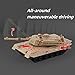 2.4GHz 9-Channel Remote Control Tank Toy - Mini RC Combat Vehicle with Sound, Lights, and Rotating Turret for Boys and Girls