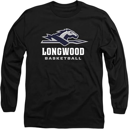 Longwood University - Camiseta de manga larga unisex con logotipo de baloncesto