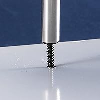 Vista 6 de #8 x 1 Tornillos de chapa metálica 100 piezas de acero inoxidable 410 tornillos Tek de cabeza hexagonal de acero inoxidable Tornillos autorroscantes