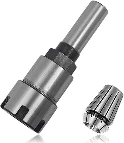 Mesee Adaptador convertidor de portabrocas de vástago de 12 pulgada con pinza de resorte ER20 de 12 pulgada para brocas de enrutador de vástago de