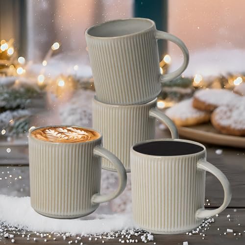 Set de 4 Mugs de Cerámica Blanca 12 oz miniatura 2