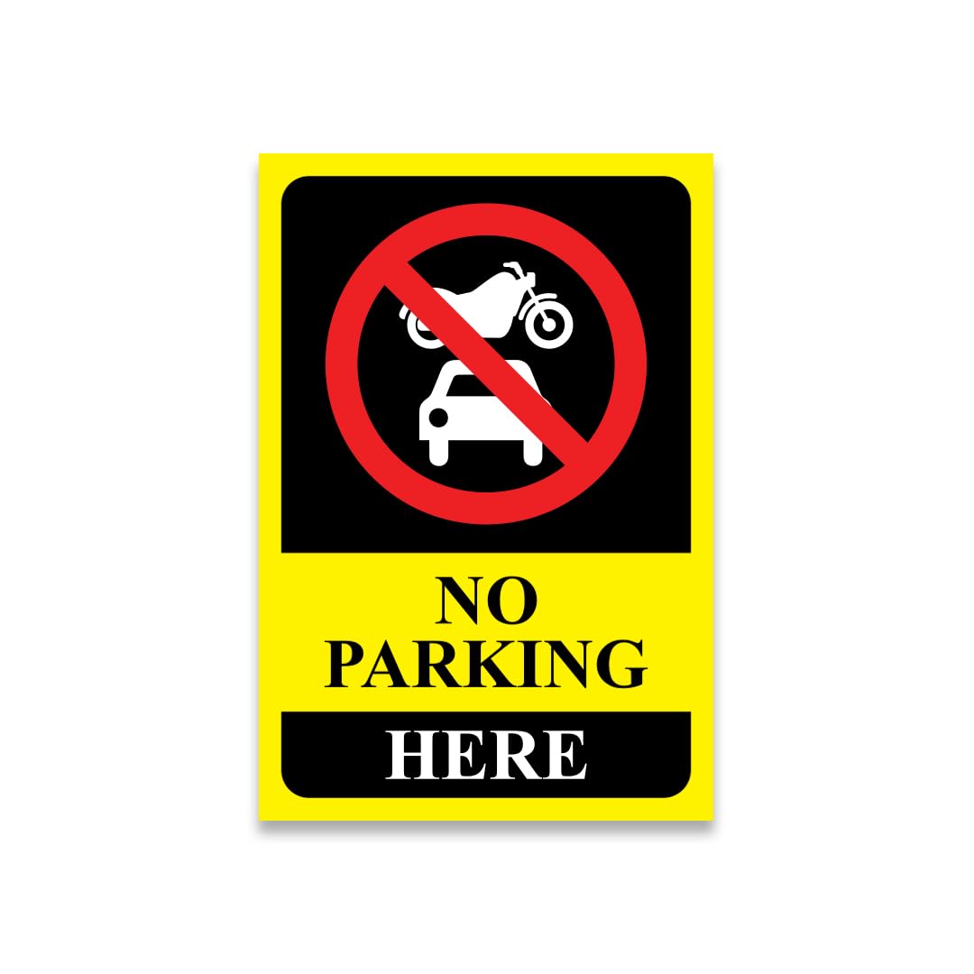 Zackzik No Parking Sign – Durable Vinyl Board for Gates, Parking