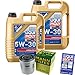 Produktbild QR-PARTS 69320161 Filter Set Inspektionspaket 10 Liter Motoröl Longlife III 5W-30 MANN-FILTER Ölfilter
