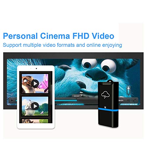 Docooler — Compartilhamento de arquivos com leitor de cartão sem fio USB Flash Drive Wi-Fi Cloud Dri