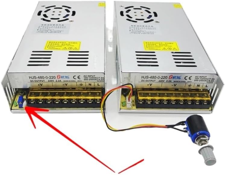 Adjustable Power Voltage Converter DC 12V 24V 36V 48V 60V Switching Power Supply 480W Transformer SMPS(0-80V6A,Convention)