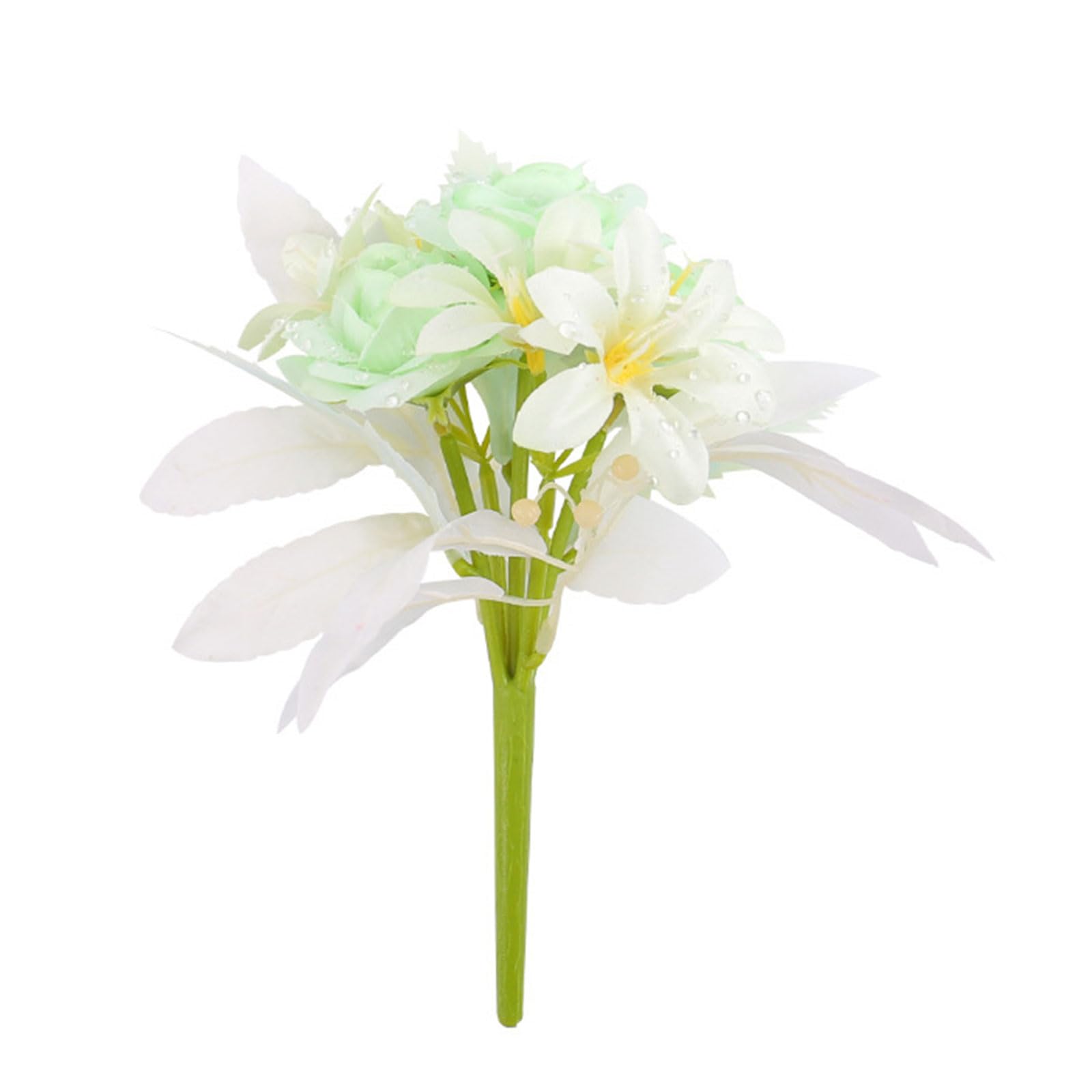 Hsioluted Artificial Flower Indoor Outdoor UV Resistant Flower Plant Decoration Hanging Baskets Planter Backyard Garden Decor Silk