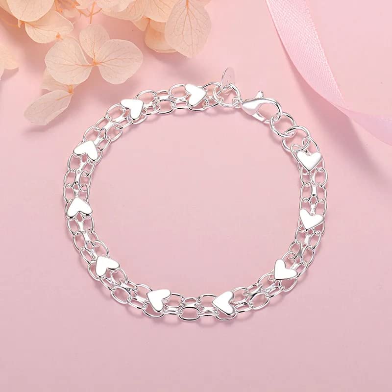 Bracelet de coeur femmes cadeau de mariage Saint-Valentin