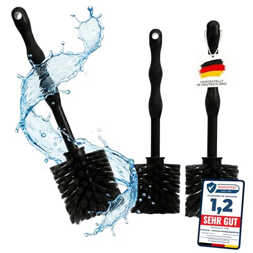 MOXCleanUniversal Reinigungsbürste kompatibel für Thermomix TM7 TM6 TM5&Bosch Küchenmaschine Note 1 2. Spülbürste für effektive Reinigung. 3er Set in Premium Schwarz