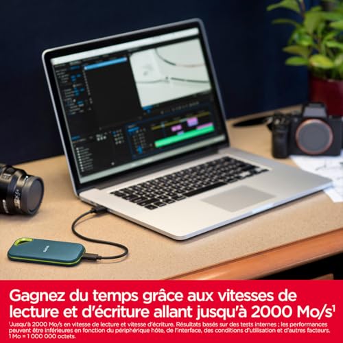 SSD portable SanDisk Extreme Pro 2TB avec chiffrement AES 256 bits