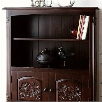 フランスアンティーク猫脚ブックシェルフ/木製本棚/飾り棚/食器棚(90-157) フランスアンティーク猫脚ブックシェルフ/木製本棚/飾り棚/食器