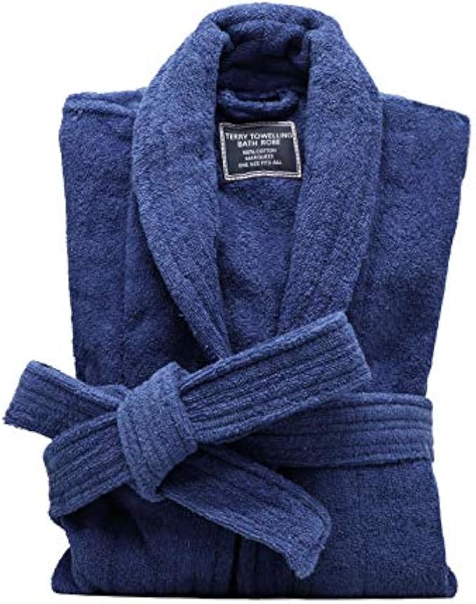 Marquess All-Cotton Bathrobe Thick Plush Cloth Housecoat Terry Toweling, Sweat Steaming Clothes Comfortable & Warm