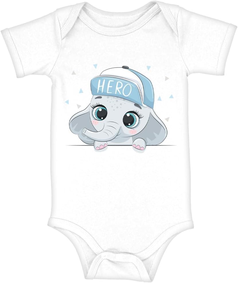 Hero Print Baby Onesie - Gifts for Elephant Lovers - Great Gifts