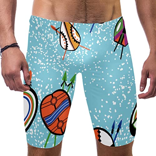 Bañador de natación atlético para hombre ideal para entrenar en piscina con estilo animado