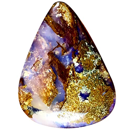 Opale Boulder naturelle loose 18x14 mm, pierre précieuse d'Australie multicolore 5.05 ct