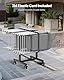 VEVOR Stuhlkarre, 90 kg Tragkraft, T-förmiger Klappstuhlwagen für 14 Stühle, Stuhlwagen aus Metall mit Gummirädern, multifunktionaler Stuhlhalter für Partyveranstaltungen, Hotels, Mattschwarz