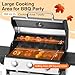 IdeaMaxx Propane Gas BBQ Grill, Upgraded 30,000 BTU Stainless Steel Barbecue Grill with Foldable Side Tables, Spice Rack & Wheels for Outdoor Cooking(3 Burner grill)