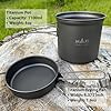 Titanium Pot 1100ml with Frying Pan Lid - Versatile Outdoor Cookware Set #1
