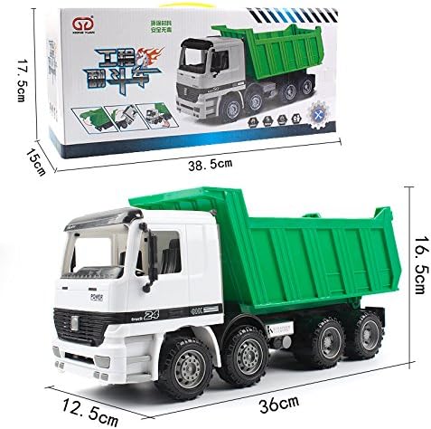 建設機械 ダンプ トラック 大きい 非常に人気 子供のおもちゃの車 工事車両 子供の知育玩具モデル フリクション モデルカー ホイールローダ グリーン 建設車両 おもちゃ Amazon