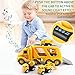 Construction Vehicle Toy Set with Sound and Light for 3-6 Year Old Kids - Trucks, Crane, Mixer, Dump, Excavator