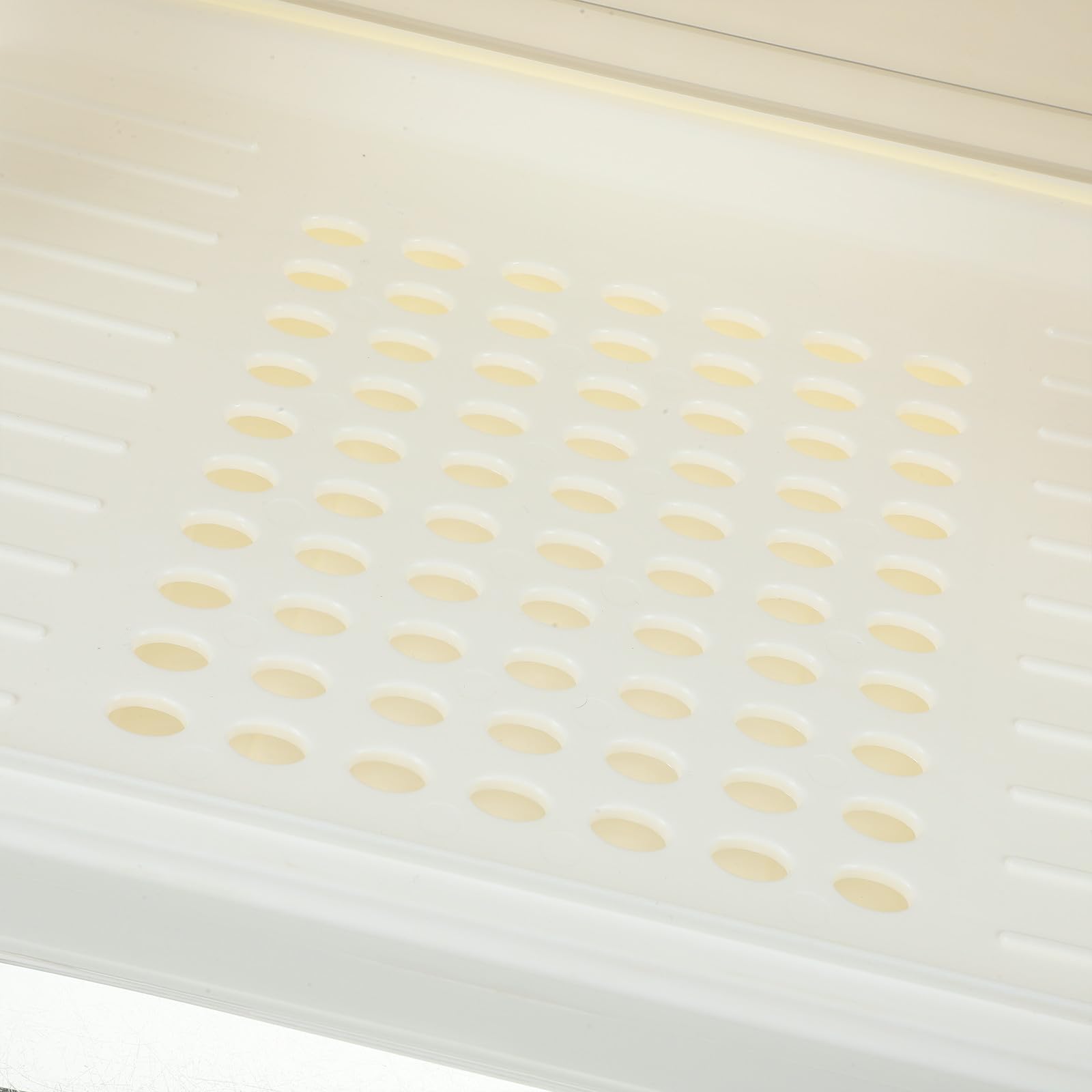 Estante para Secar Biberones y Vasos Mediano Blanco, Organizador de Cocina Bandeja Recogedora de Agua y Tapa, Almacenamiento Práctico para Secado y Orden Hogar