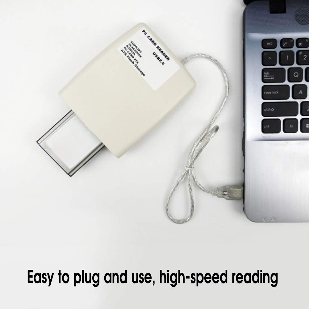 VBESTLIFE Lettore di schede USB 2.0, lettore di schede di memoria industriale PCMCIA ad alta velocità da 68 pin, supporto per la lettura di schede di memoria da 20 MB a 20 G