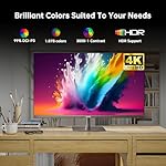 32 Inch 4K Smart Monitor, Google TV System UHD (3840x 2160) Smart TV with Speakers, Netflix Licensed, Type-C 65W PD, WirelessDisplay, HDR, Bluetooth, Hey Google Voice Remot, VESA Support, A32Q8 - Image 4