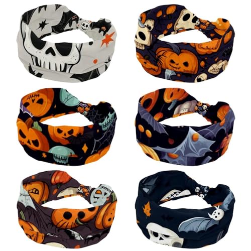Bandeaux Halloween femme lot de 6 parfaits pour le yoga le sport et vos soirées à thème
