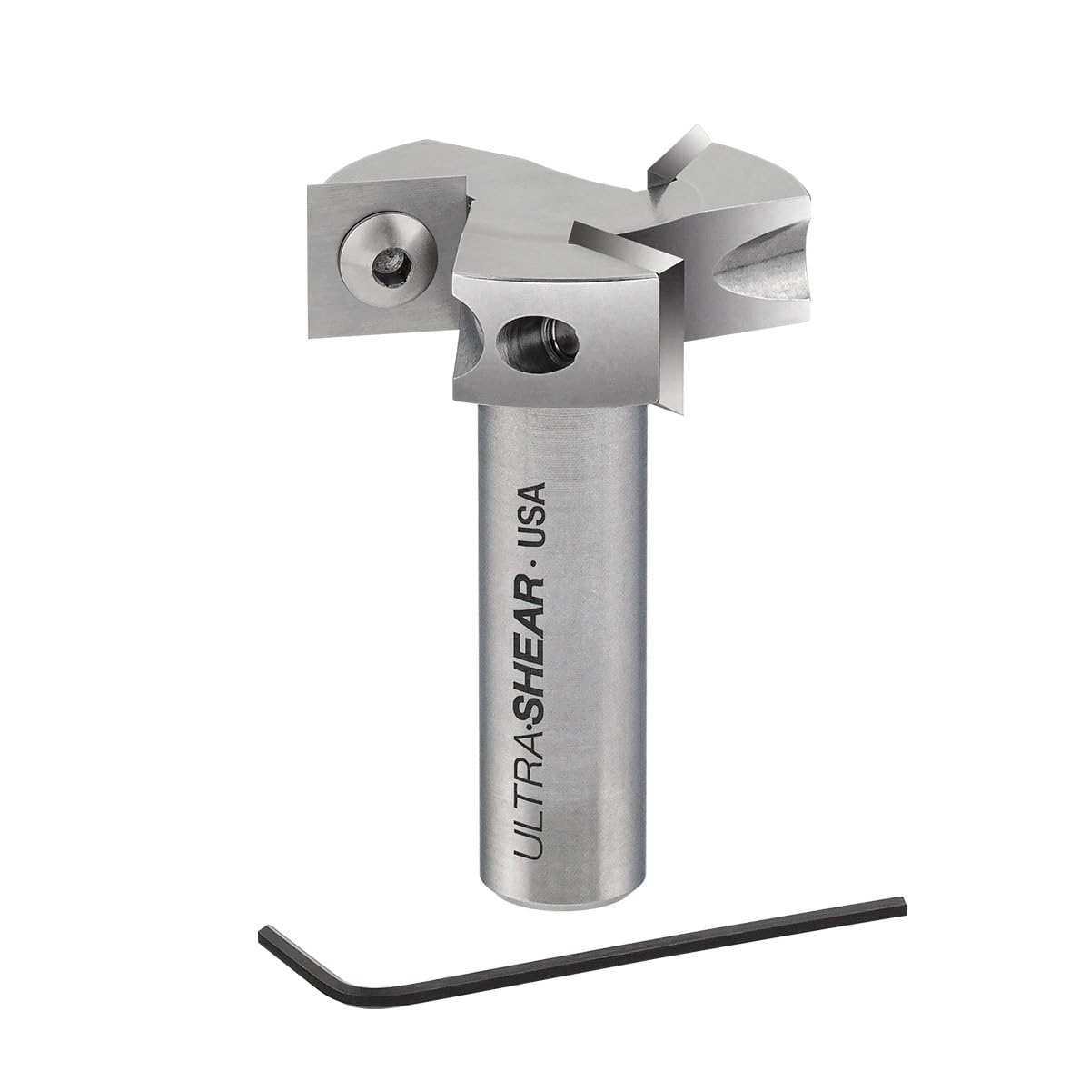 Broca de enrutador de superficie para alerón, CD de 1-1/2 pulgadas, SH, broca CNC de inserción de carburo de 3 flautas para aplanar losa, cepillar, fresar