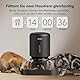 PETLIBRO 5G Wi-Fi Futterautomat für 2 Katzen und Hunde mit APP, WLAN-Haustierfutterspender, Automatische Katzenfutterspender mit Sensor für niedrigen Futtermangel, 1–10 Mahlzeiten pro Tag, 5L,Schwarz
