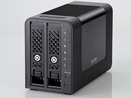 エレコム Ｌｉｎｕｘ搭載 ２ＢａｙＮＡＳ ２ＴＢ 1343 エレコム Linux搭載 2BayNAS 2TB 1343の通販 by
