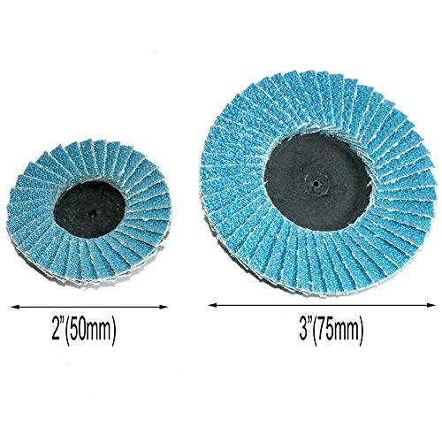 Disques à lamelles 75 mm type R avec mandrin pour meuleuse - 4