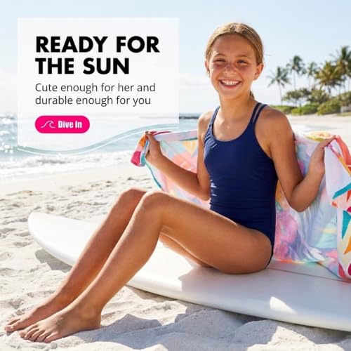 Image of Kanu Surf Girls' Reese UPF 50 Beach Sport Criss-Cross One Piece Swimsuit