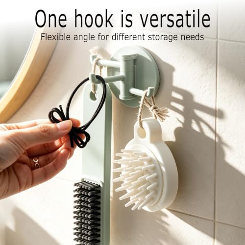 Rotatable Multi-Arm Adhesive Hook for Bedroom, No Drilling - image 2
