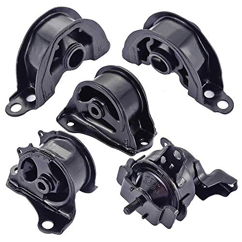 Engine Motor Mount Compatible with Fits 1996-2000 Honda Civic 1.6L 5pcs A6520 A6502 A6556 A6506 50841-SR3-983 50842-SR3-030 50824-S04-013 50810-SR3-981